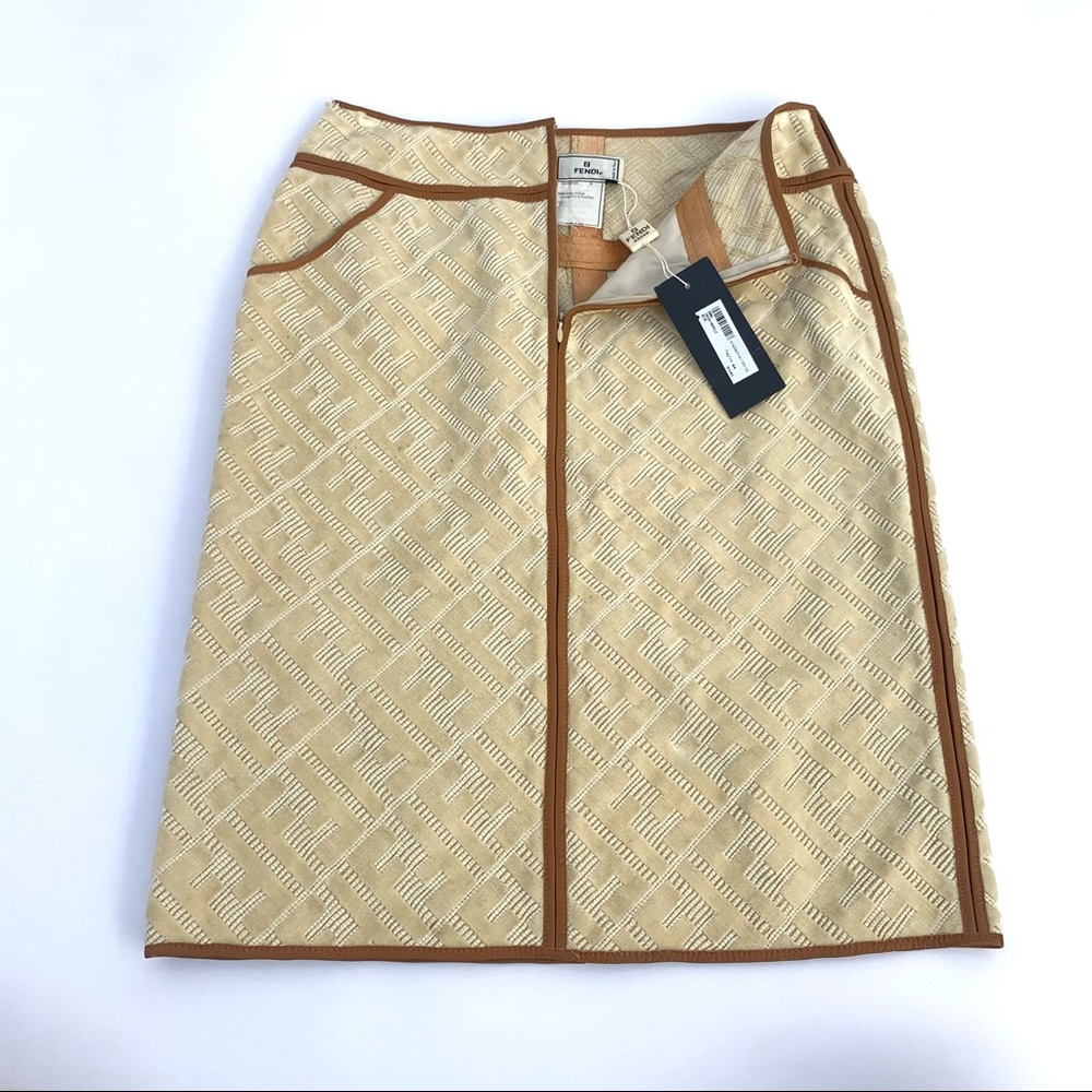 Fendi Zucca Print Skirt
